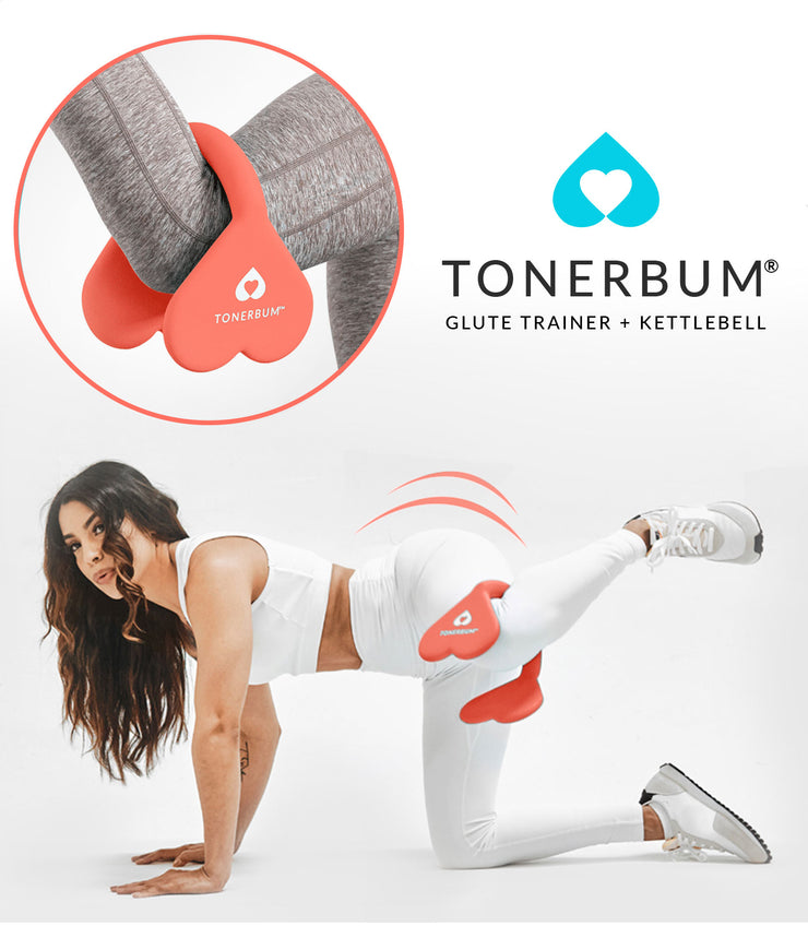 10 LB TonerBum™ Glute Trainer + Kettlebell (US Utility Patented)